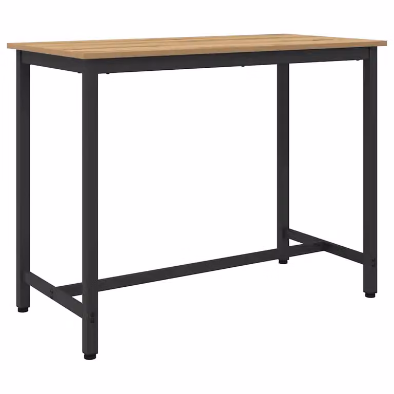 vidaXL Scrivania Moderna in Rovere e Metallo, L 100 x P 50 x H 76,5 cm