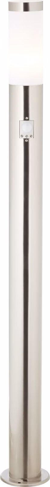 BRILLANTE lampada da terra per esterni Chorus | semplice luce per esterni | acciaio inox/plastica | rilevatore di movimento | IP44 | 1x E27 max. 40 W