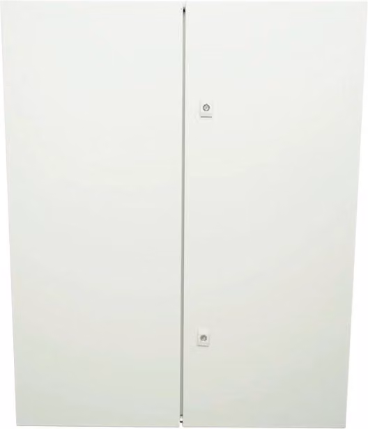 Quadro elettrico metallico con controquadro Breckner Germany grigio e bianco, IP65, H: 100 cm, L: 80 cm, P: 30 cm