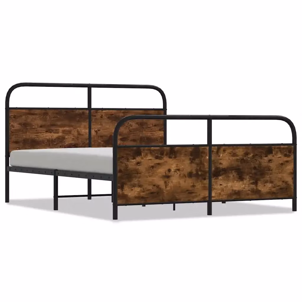 Giroletto in metallo e MDF vidaXL colore Rovere Fumo L: 187 cm, P: 219 cm, H: 183 cm – 2