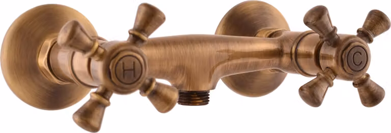 Miscelatore per doccia MORAVA OLD BRASS, Colore: old brass, Dimensioni: 100 mm (MK380.0SM)