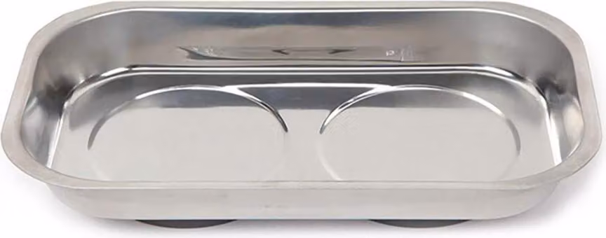 Vassoio magnetico rettangolare in metallo 23 x 13 cm