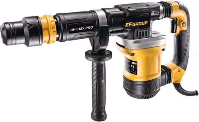 Martello demolitore professionale Ff group DH 5MX PRO da 1200W colore giallo – 1