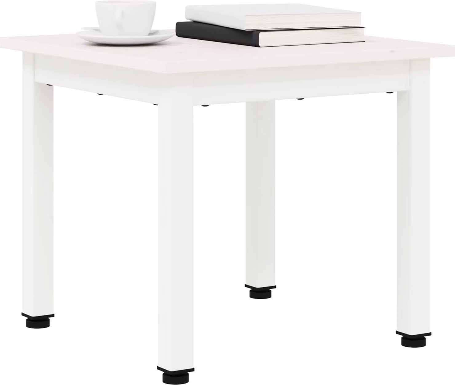 Tavolino SYFAX™ bianco 40 x 40 x 36 cm in legno di pino massiccio