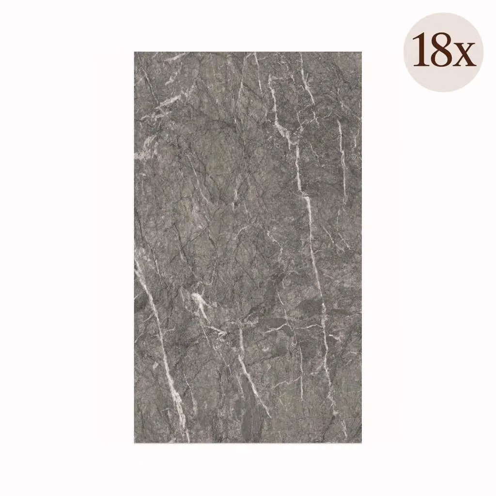 Set da 18 pannelli decorativi Toceno effetto pietra naturale Grigio Marmo L: 60 cm, P: 3 cm – 2