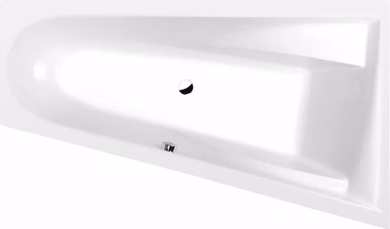 Vasche da bagno Polysan - Vasca asimmetrica CHIQUITA R, 1700x1000x450 mm, destra, bianco 92619