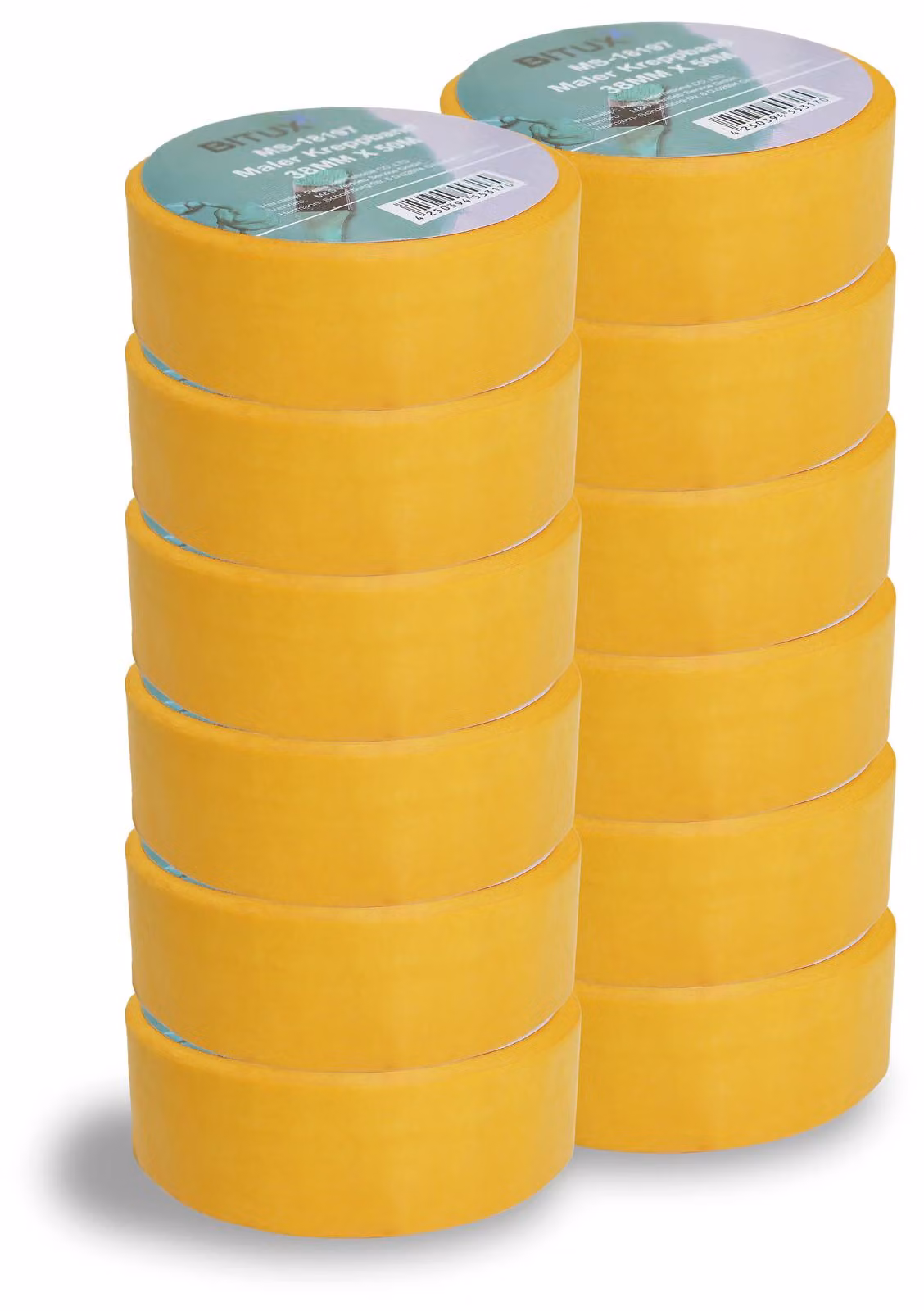 Bituxx 12x 50m nastro adesivo per pittori largo 38 mm, MS-18417