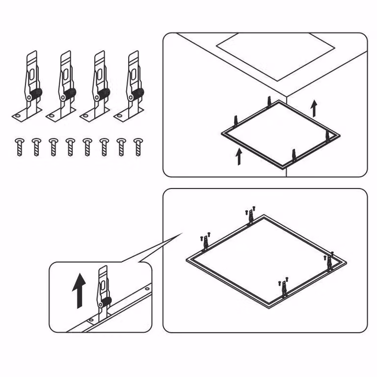 Clip di montaggio per pannello LED da 40W (PL121, PL121H, PL121H/U)-SNR001