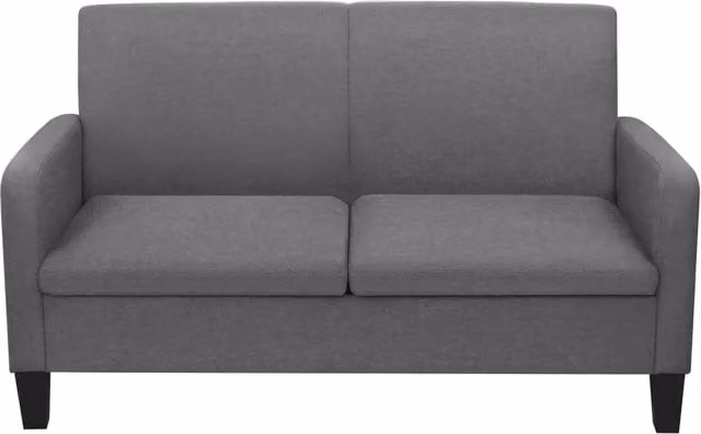 Divano | Divano da soggiorno | Sofa a 2 Posti 135x65x76 cm Grigio Scuro