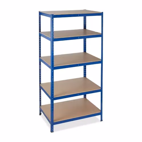 Helloshop26 Scaffale portaoggetti per garage, 180 x 90 x 60 cm, in metallo, colore: blu 13_0006124