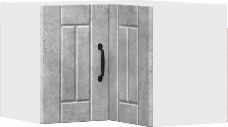 Mobile angolare per parete LUCCA Grigio Cemento 57 x 57 x 40 cm