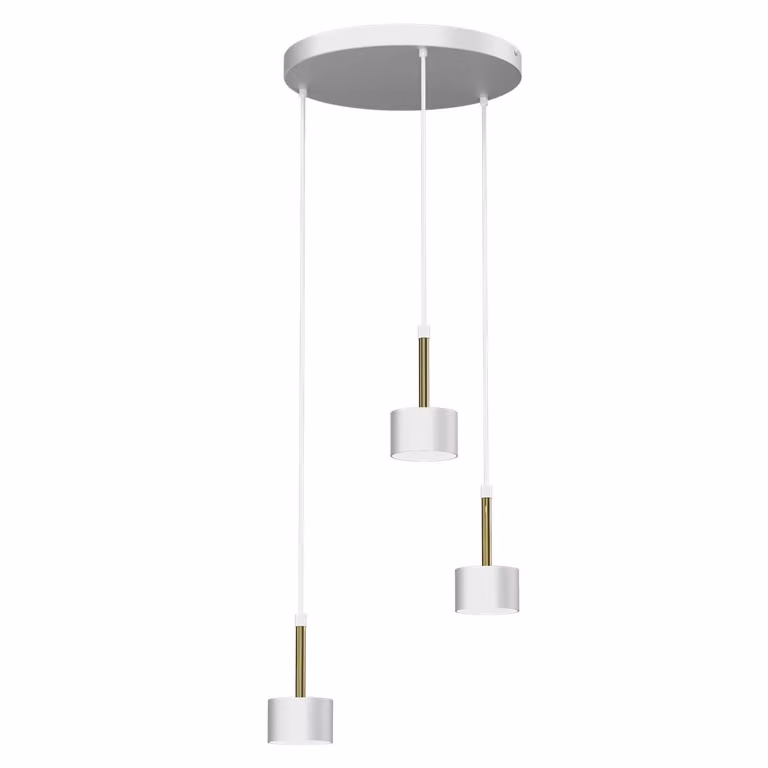 Milagro ARENA lampadario a sospensione MLP7756 bianco / oro