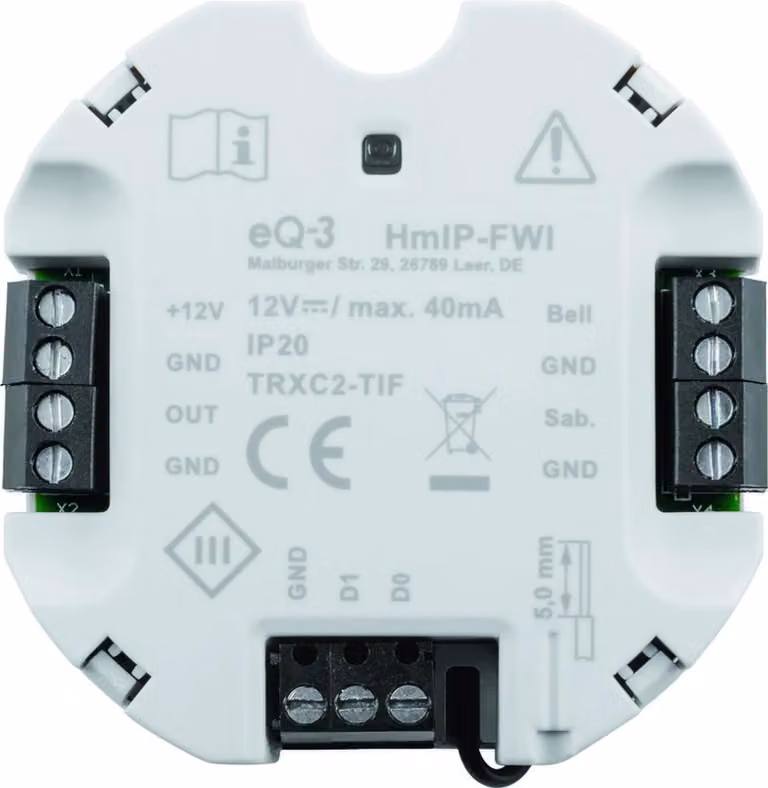 Interfaccia Wiegand HOMEMATIC HmIP-FWI, 1 pezzo.
