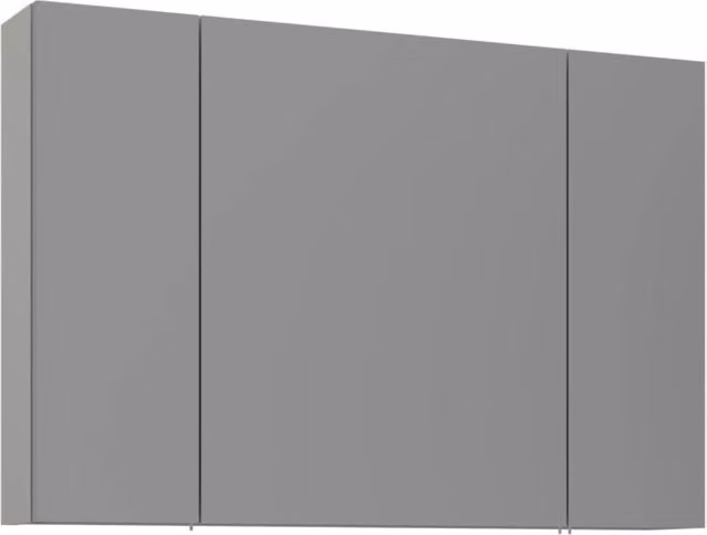 Mobile da bagno con specchio "Bari 100" - 97 x 16 x 66 cm - Cashmere opaco