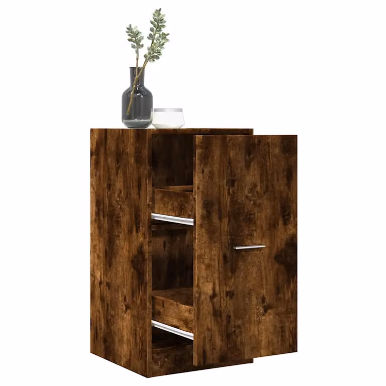 Armadietto da Farmacia da Parete vidaXL in Rovere Fumo, L 40 cm x P 41 cm x H 77,5 cm