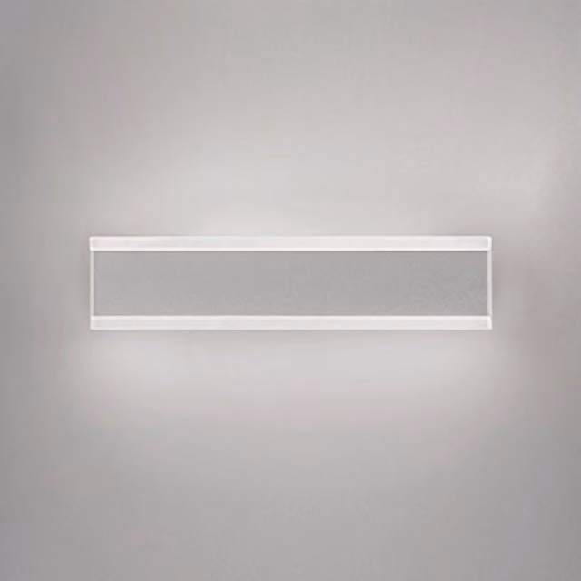 Zafferano Riga Lampada da Parete e Soffitto LED Dimmable IP54 in Alluminio Bianco Opaco con Luce Up and Down