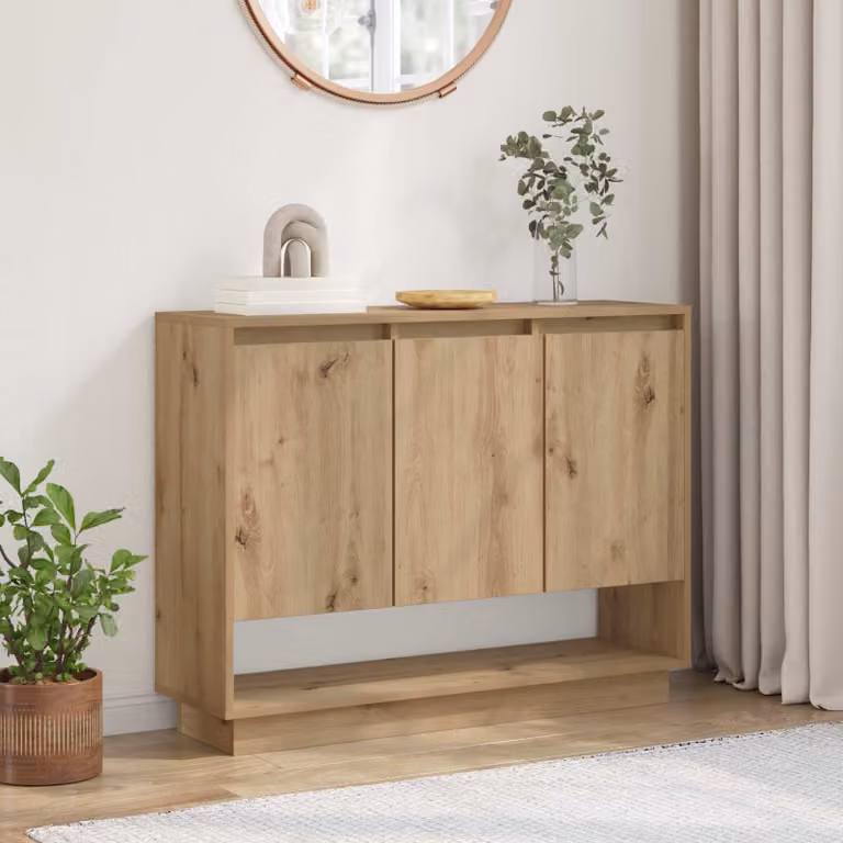 Credenza in stile rustico vidaXL in legno marrone L: 97 cm, P: 29 cm, H: 75 cm