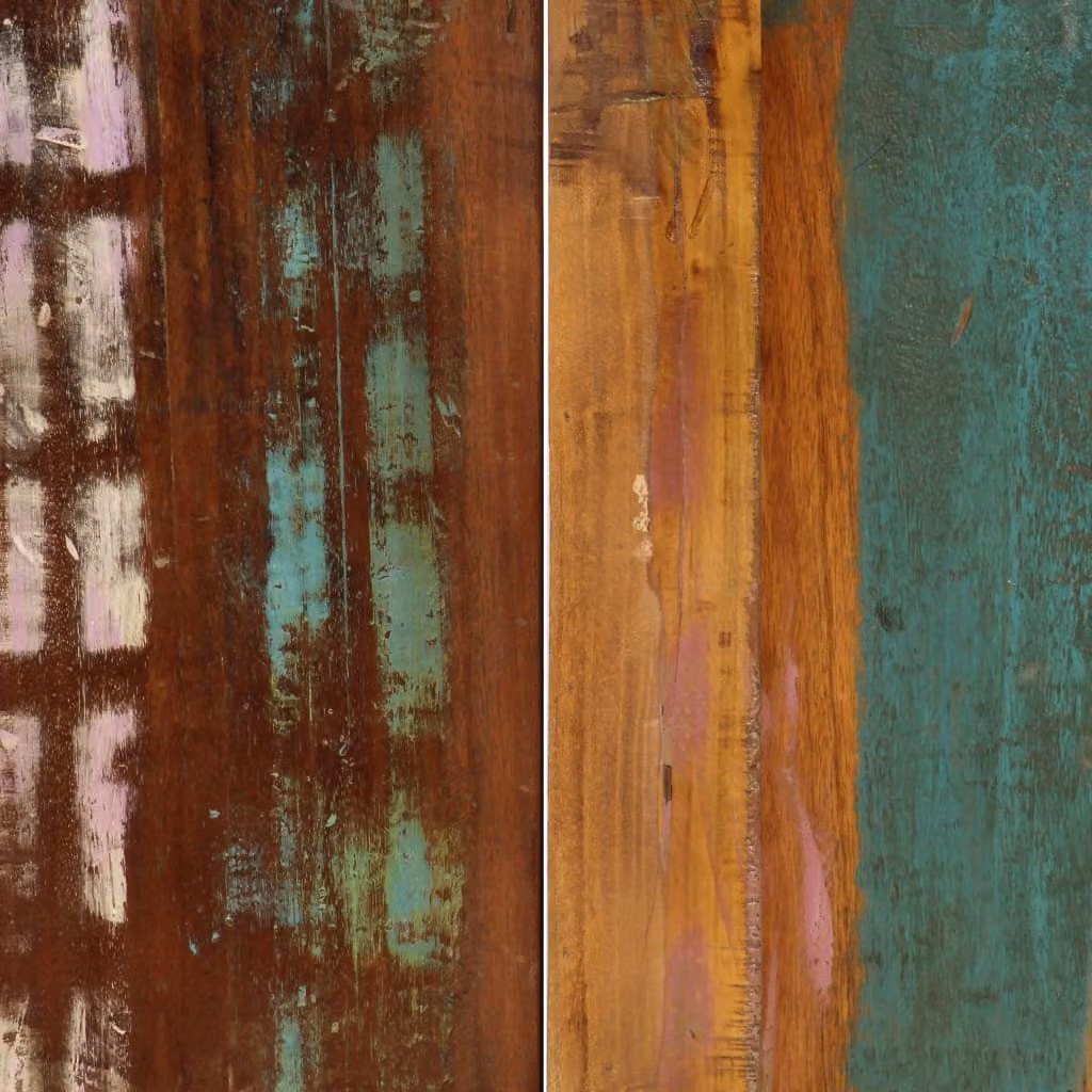 vidaXL Tavolo da pranzo 140x70x75 cm in legno massiccio antico