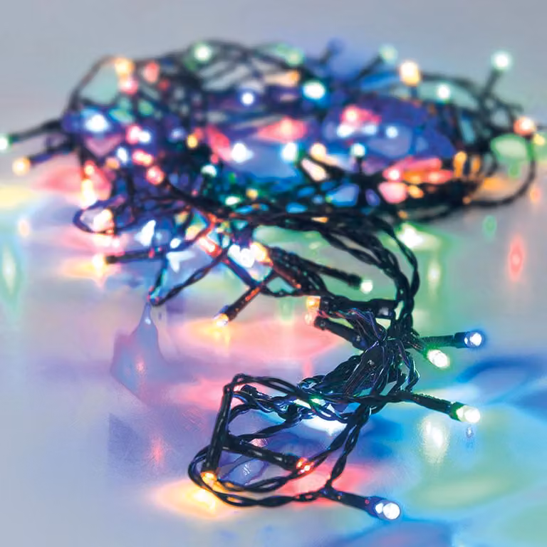 Lichterkette 240 LED Timer multicolore