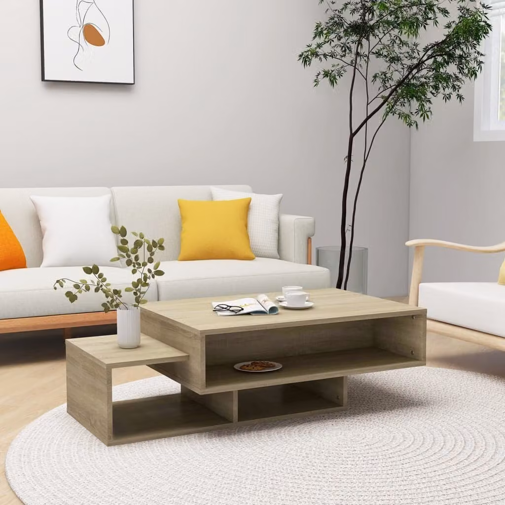 Maison Exclusive - Tavolino Sonoma in rovere 105x55x32 cm Materiale ligneo