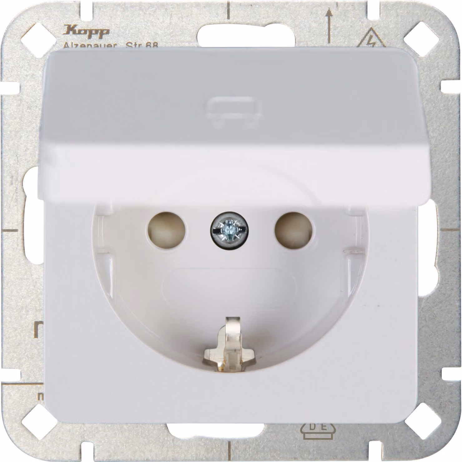 KOPP presa di corrente 1f arkws glz UP +erh.BS Klappd IP20 ZP