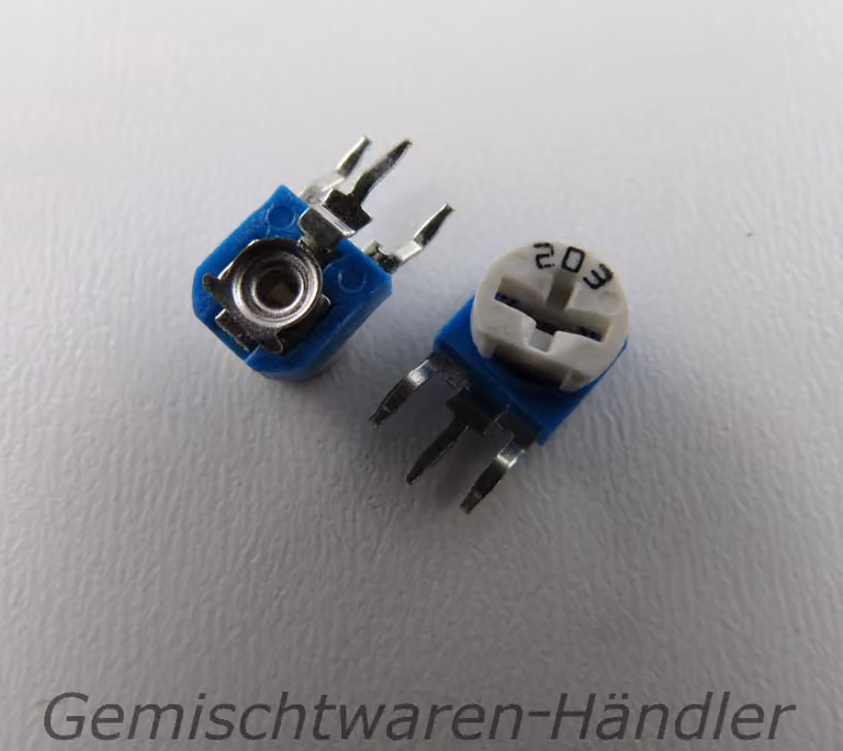 2x 100 K OHM Trimmer Poti Trimmpoti Resistenza rotante Potenziometro lineare