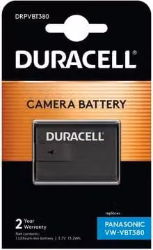 Duracell Li-Ion batt. 3560mAh per Panasonic VW-VBT380