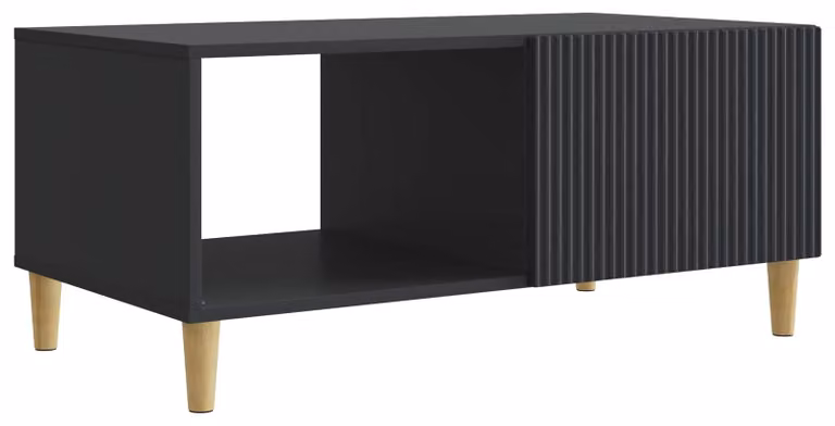 Tavolino da salotto Nero 90 x 50 x 40 cm Legno ingegnerizzato