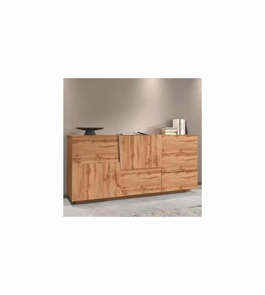 Web Furniture Madia Pongo Sideboard 180 Rovere Wotan - 180x44x86 cm