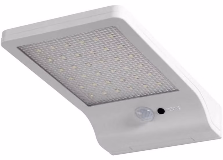 Osram DoorLED Solar, Lampada da parete per esterni, Bianco, ABS (acrilonitrile-butadiene-stirene), IP44, III, Rilevatore di movimento