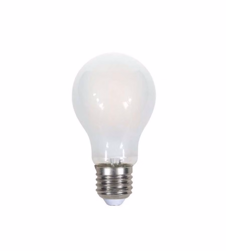 Lampadina LED E27 7W A60 Filamento Incrociato Satinato 2700K