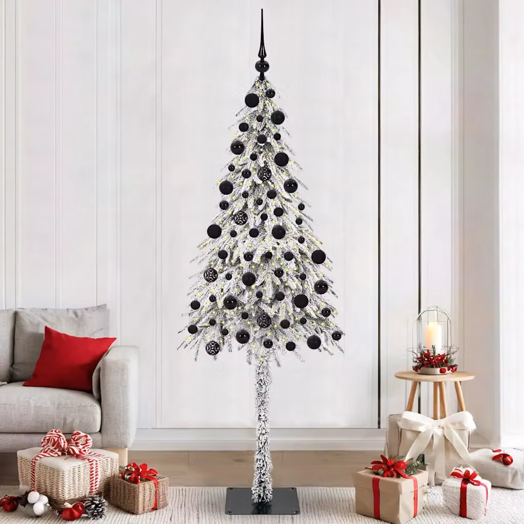 vidaXL Albero di Natale con 300 LED Bianco 210 cm PE e Acciaio