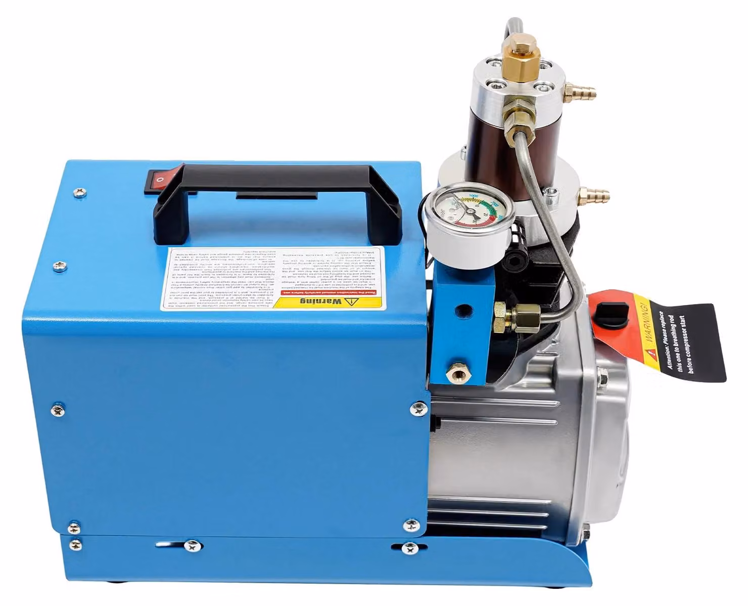 Compressore d'aria, alta pressione, compressione a 2 stadi, 12,32 oz