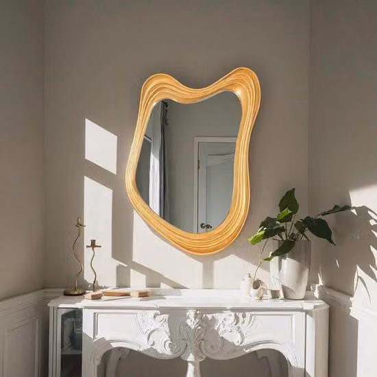 Specchio con cornice irregolare - Specchi decorativi - Toeletta per il bagno - Soggiorno - Camera da letto - Decorazioni d'interni