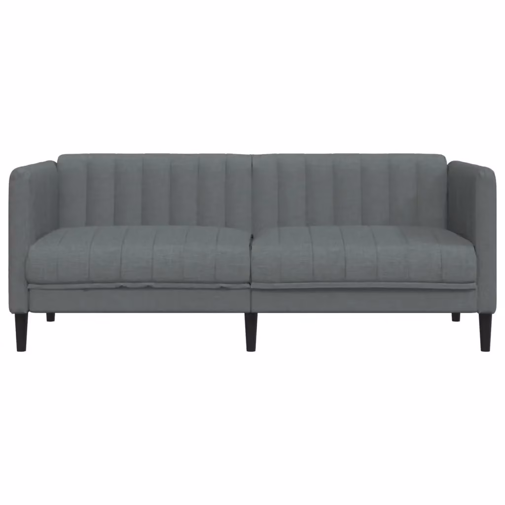 Divano a 2 posti moderno vidaXL in tessuto grigio con struttura in legno e schiuma L: 176 cm, P: 76,5 cm, H: 74,5 cm – 2