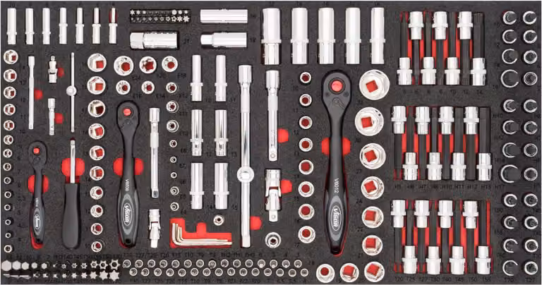 Set di chiavi a bussola VIGOR per 1000 XL V4586 Numero di utensili: 219 (V4586)