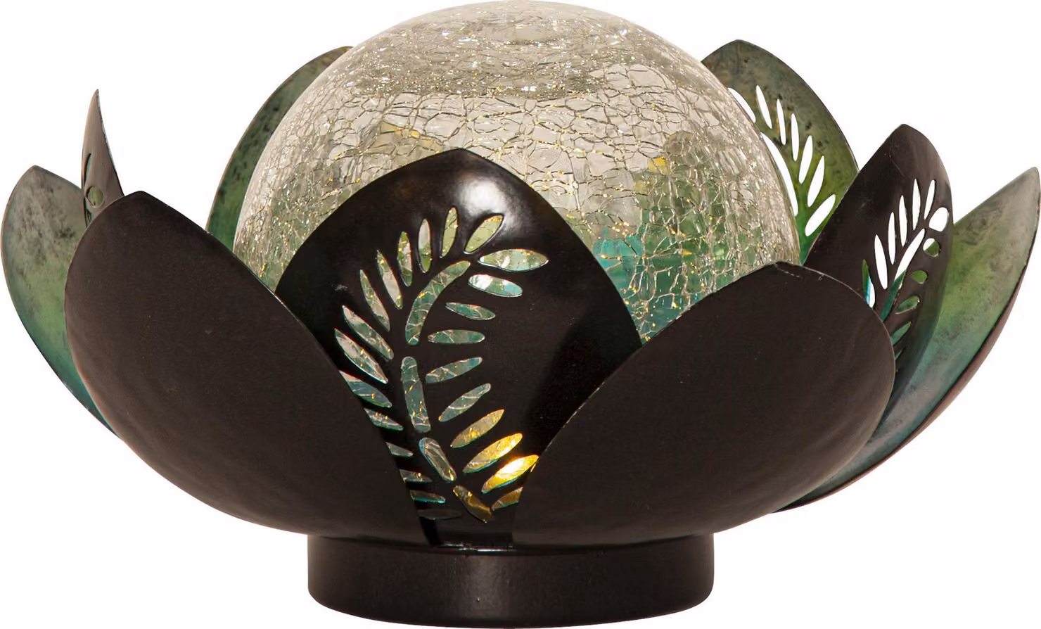 Lampada solare a LED Lilly, fiore di loto, illuminazione da giardino
