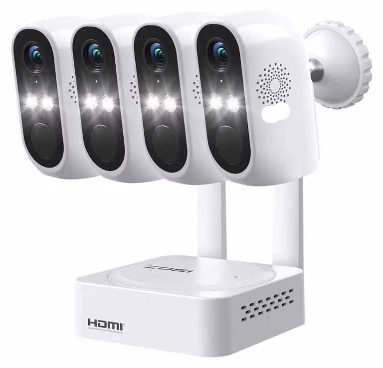 Sistema di videosorveglianza - Telecamera wireless - Monitoraggio tramite telecamere - Registratore NVR a 8 canali - Telecamere da 3MP - Non in uso