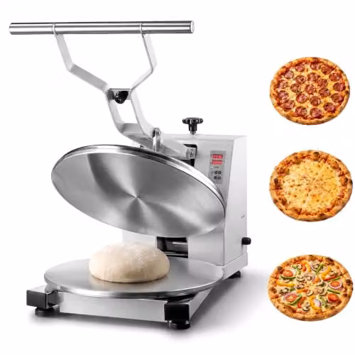 VEVOR Macchina Elettrica di Pressa per Impasto di Pizza Diametro 455 mm