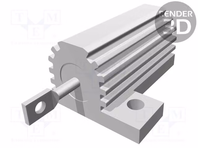 1x Resistenza: Resistenza a filo, avvitabile, con dissipatore di calore, 220 mΩ, 25 W, 8-1625971-2