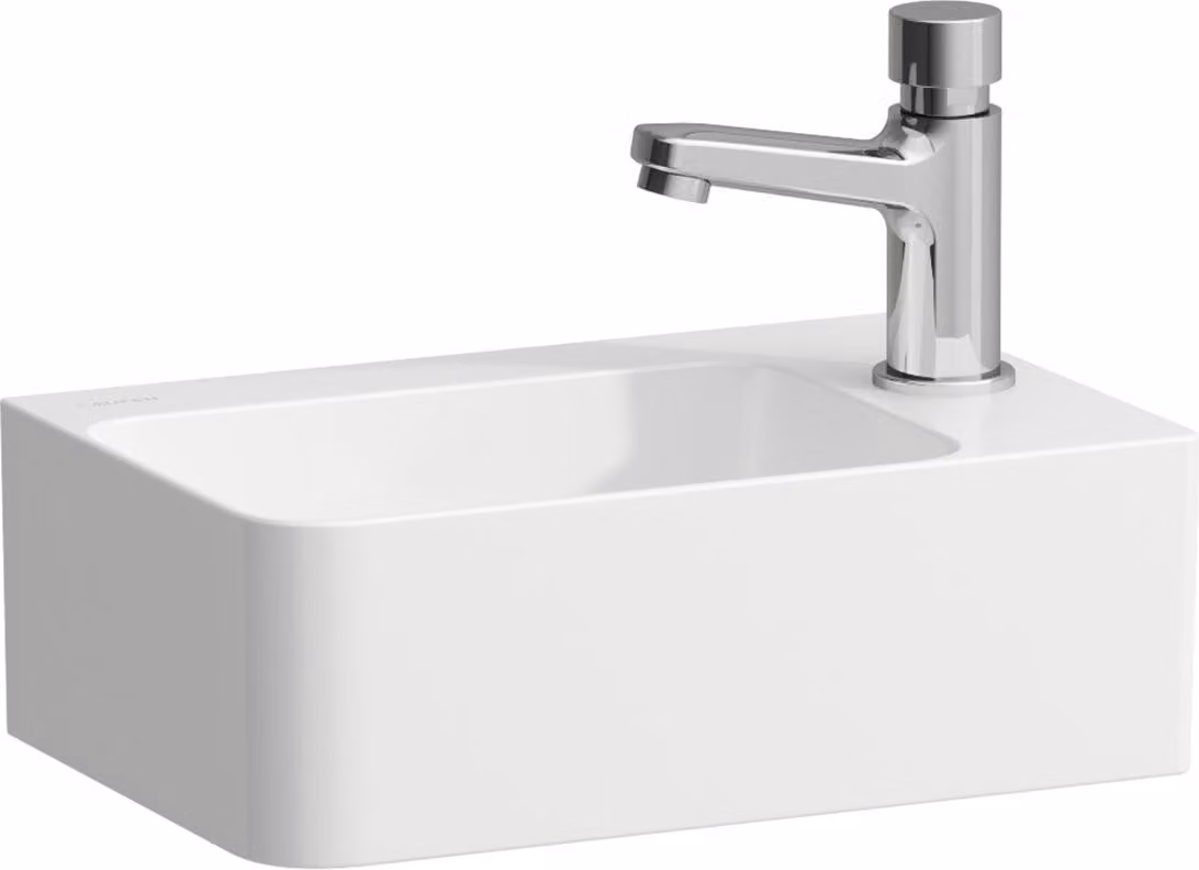 LAUFEN VAL lave-mains, 1 trou de robinetterie à droite, sans trop-plein, 340x220mm, H8152800001141, H8152800001141
