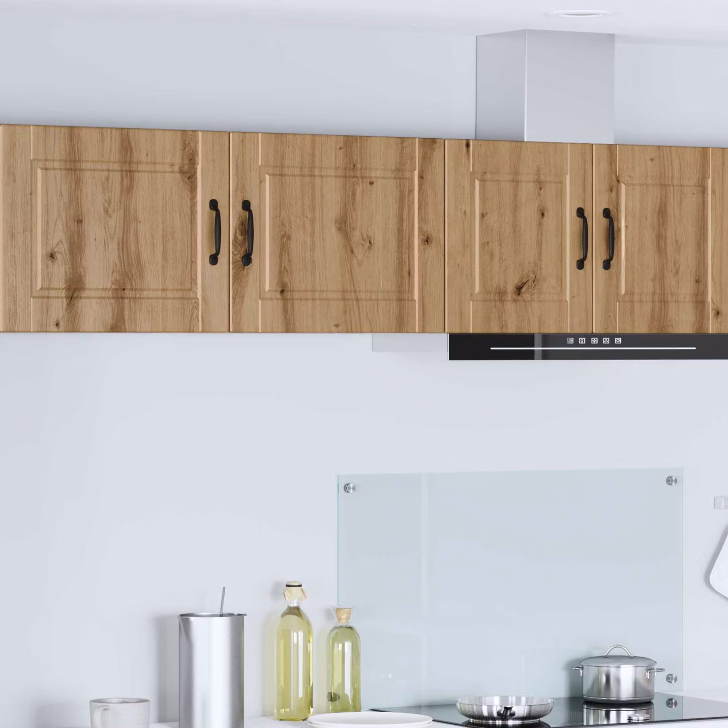Armadietto a muro vidaXL PORTO moderno in legno marrone con ante a battente L/P/H: 50 x 31 x 40 cm