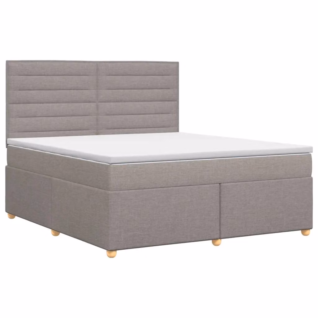 Letto box spring con materasso ibrido vidaXL in tessuto, L/P: 140 x 200 cm – 2