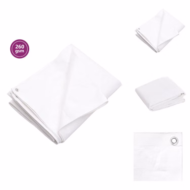 vidaXL Telone 260 g/m² 2x3 m Bianco HDPE - Teloni