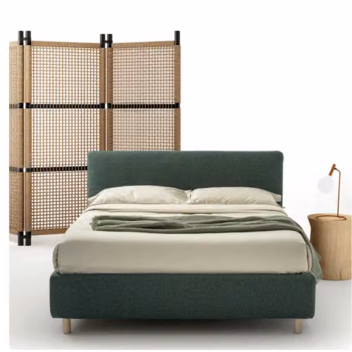Letto imbottito con testata liscia Pico Rimar