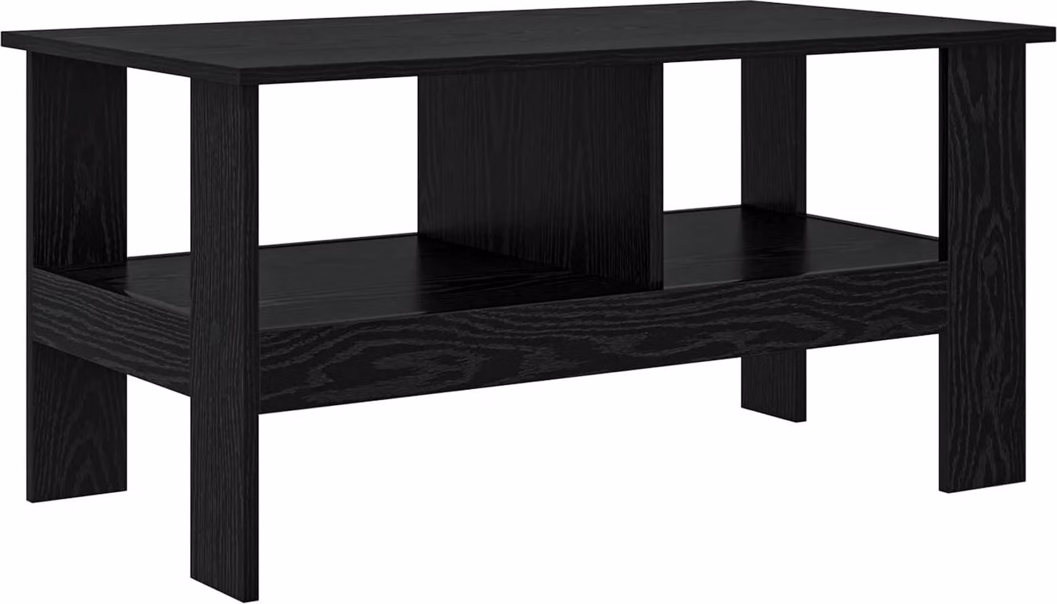 Tavolino da salotto Rovere Nero 90 x 50 x 45 cm