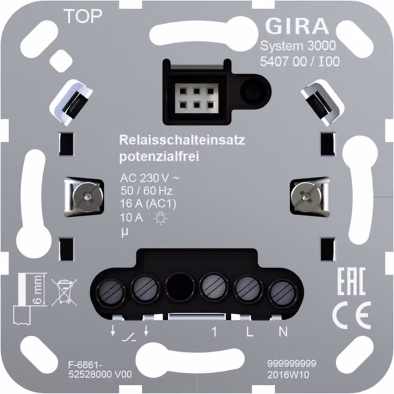 Gira Relaisschalteinsatz pot.frei 540700 (540700)