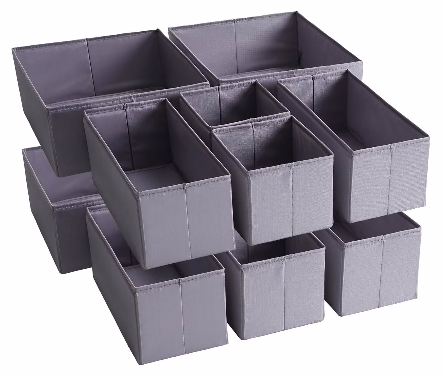 Set di 12 organizer per cassetti, ideali per il bagno e l'armadio