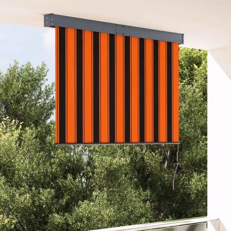 vidaXL Tenda a Rullo per Esterni 140x250 cm Arancione e Marrone