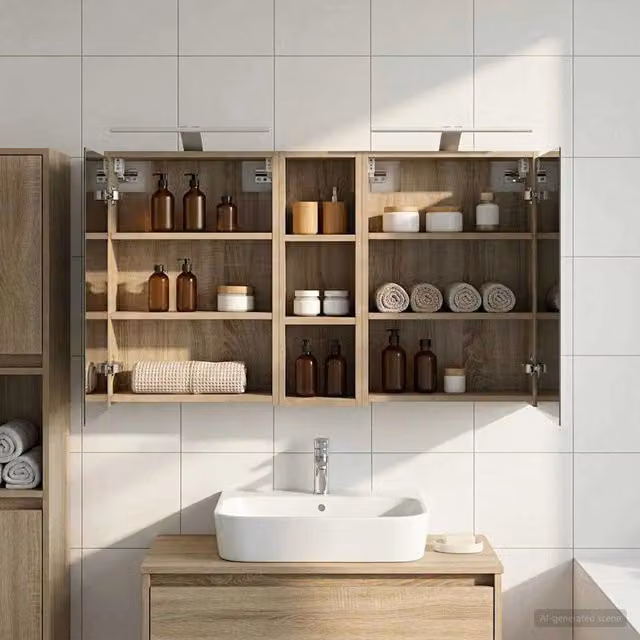 Set di Armadi da Bagno 3 pz 106 x 16 x 62,5 cm 3403802